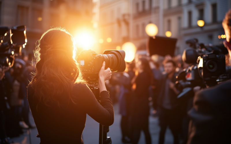 photographers at media event