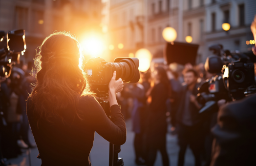 photographers at media event